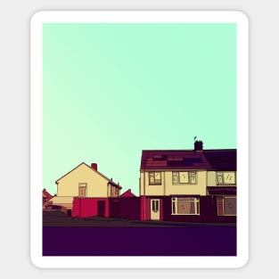 Teesside Houses Sticker